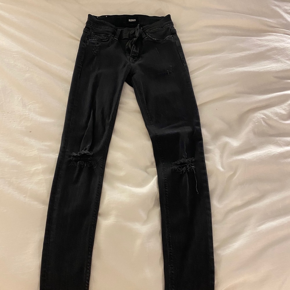 HUDSON dark gray stretchy skinny Jean